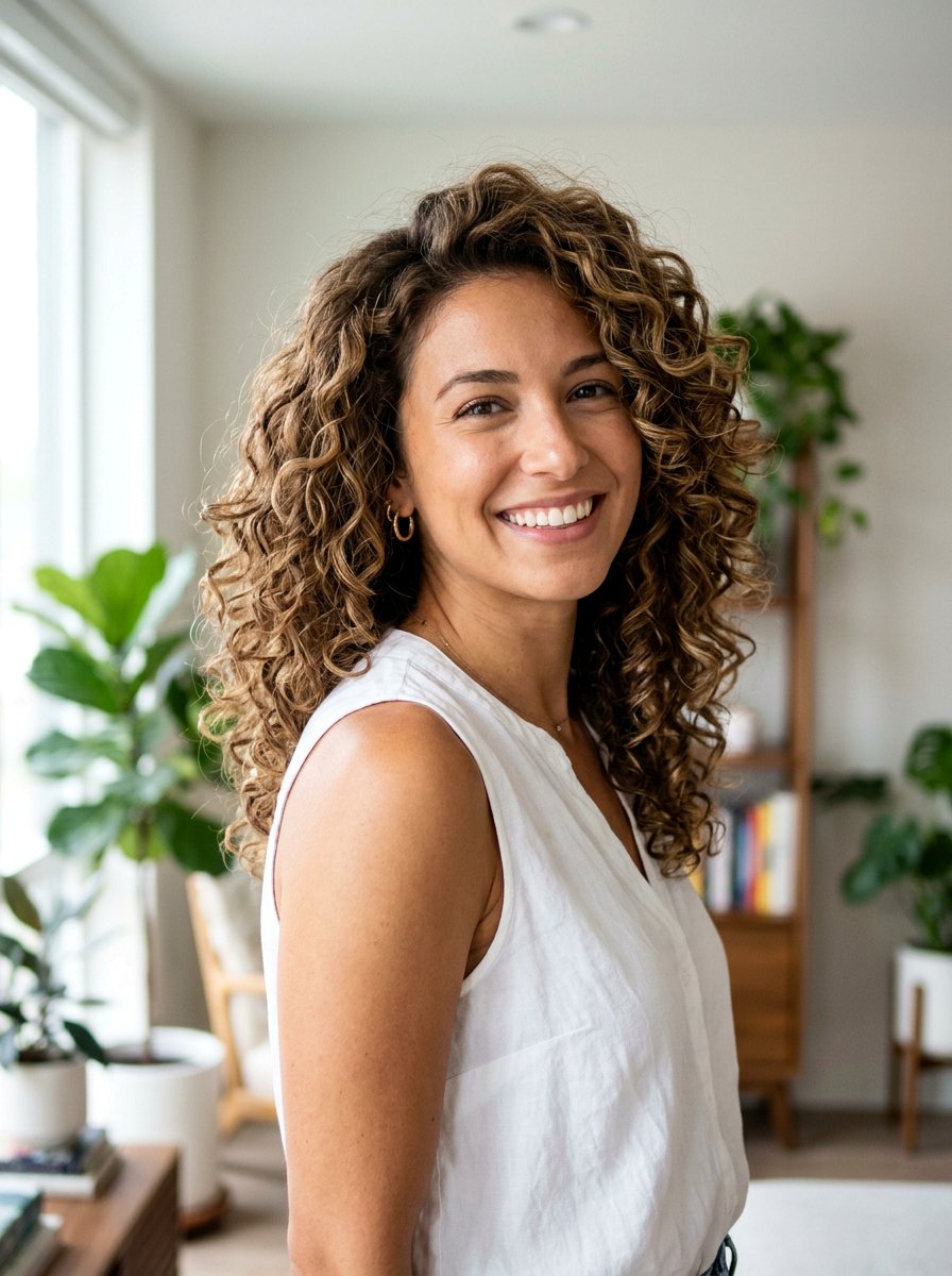 Shoulder Length Curly Layers For Bounce And Volume - 20 shoulder length curly layers haircut - 20 shoulder length curly layers haircut