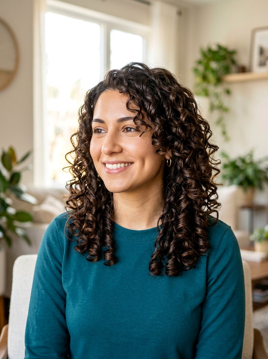 Shoulder Length Curly Layers For Defined Curls - 20 shoulder length curly layers haircut - 20 shoulder length curly layers haircut