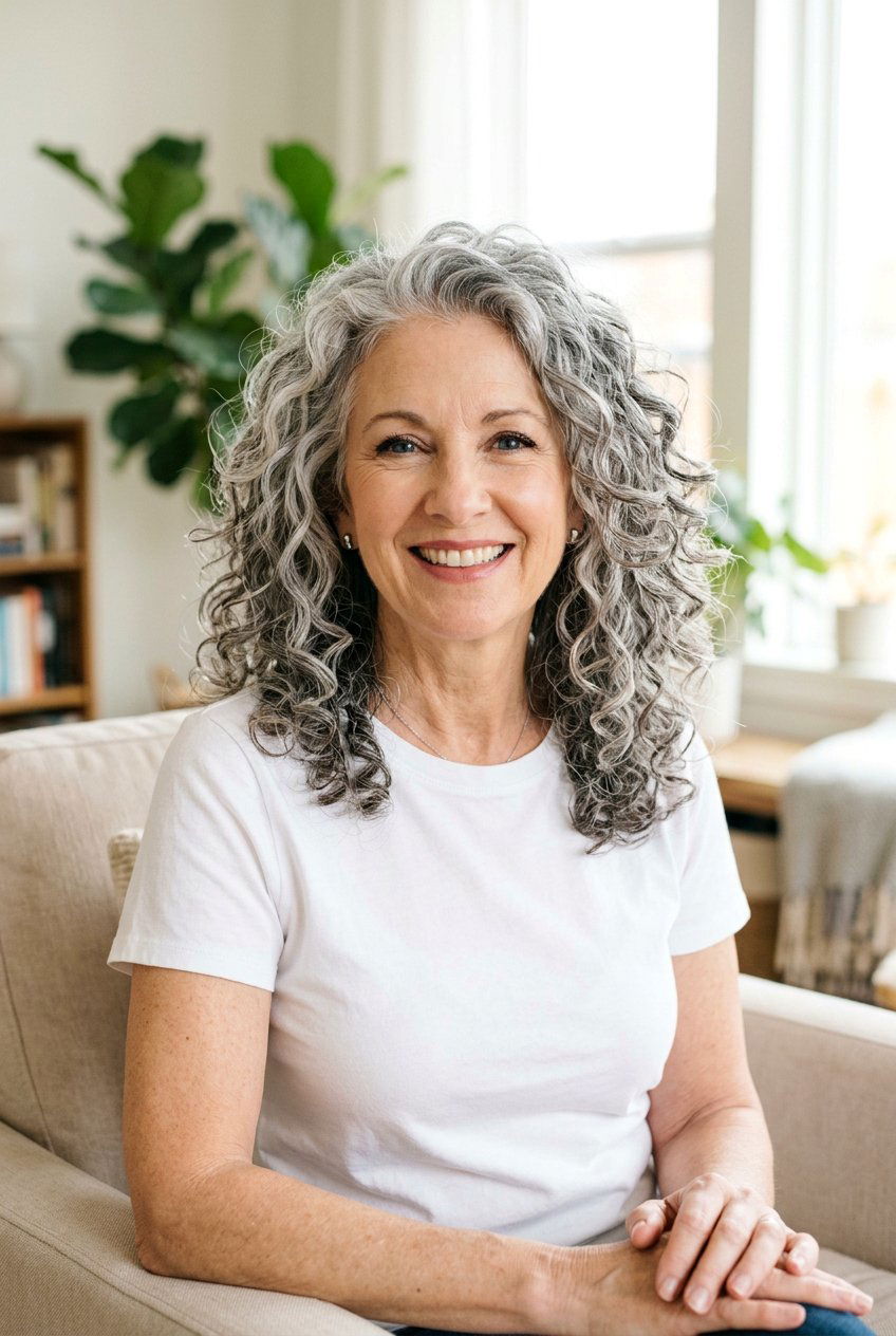 Shoulder Length Curly Layers - 20 shoulder length layers for women over 60 - 20 shoulder length layers for women over 60