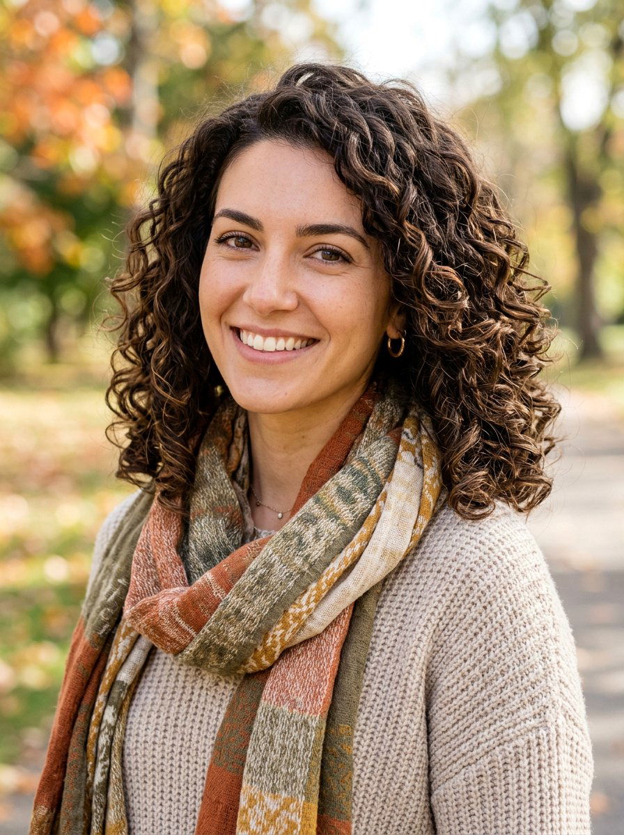 Shoulder Length Curly Lob Haircut - 20 haircut for postpartum curls - 20 haircut for postpartum curls