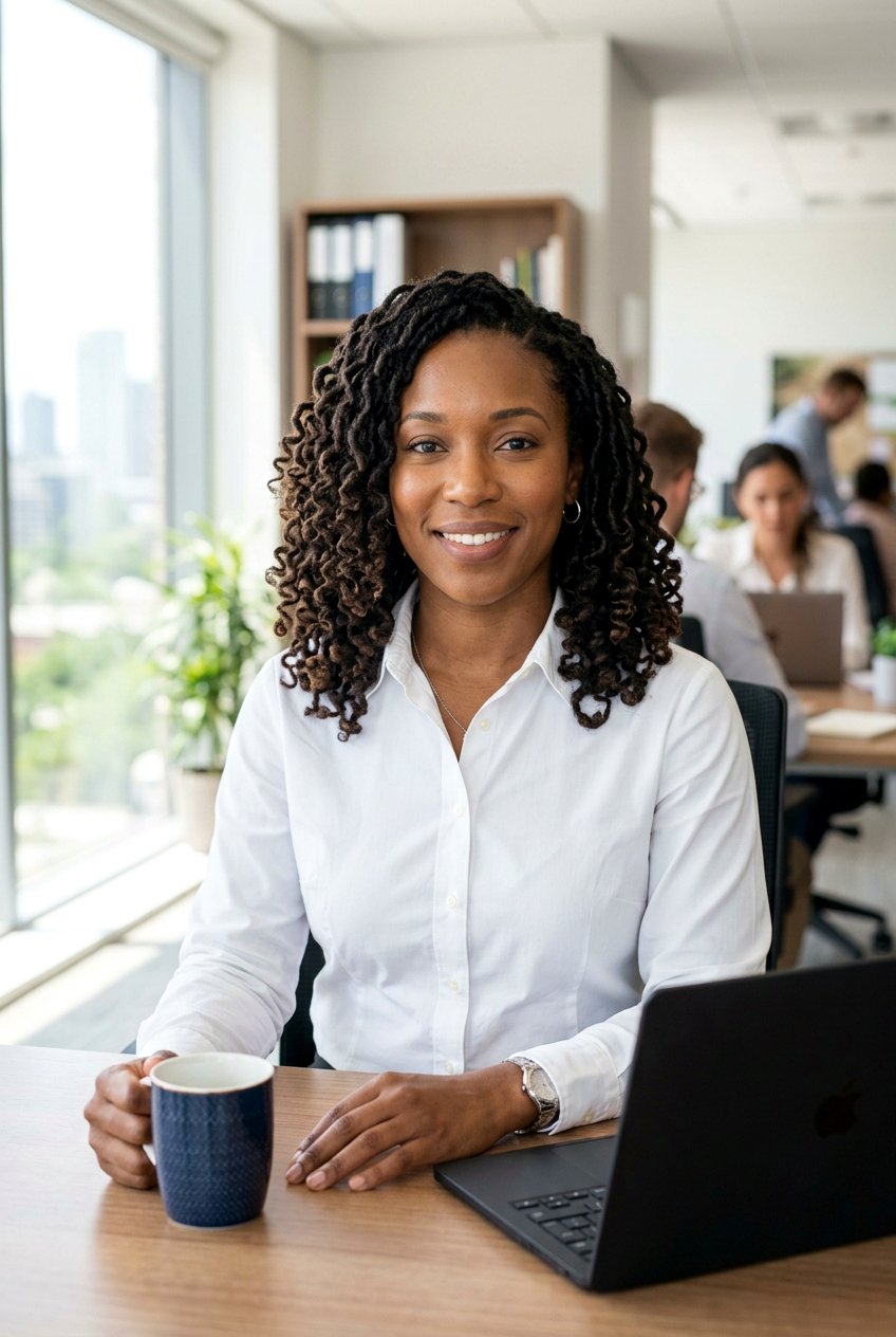 Shoulder Length Curly Locs - 20 loc styles with curls - 20 loc styles with curls