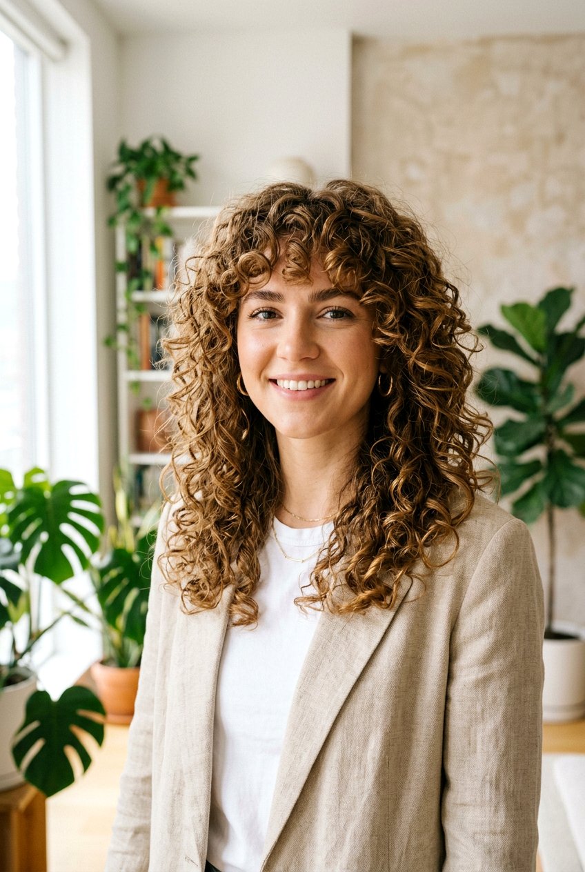 Shoulder Length Curly Shag - 20 curly shag for mature curly hair - 20 curly shag for mature curly hair