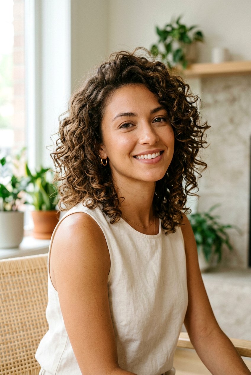 Shoulder Length Curly Shag Bob - 20 curly shag bob haircut - 20 curly shag bob haircut