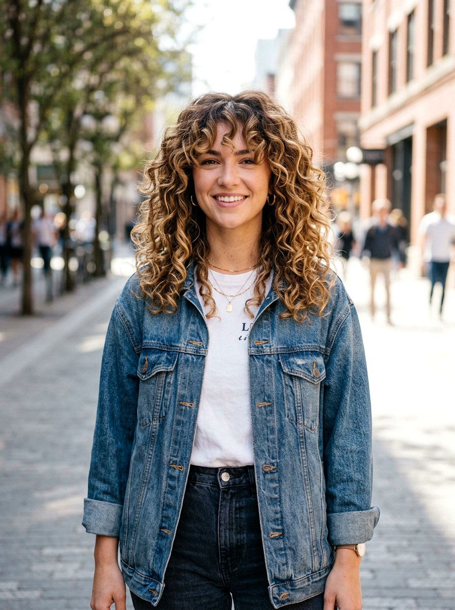 Shoulder Length Curly Shag For Colored Hair - 20 shoulder length curly shag haircut - 20 shoulder length curly shag haircut