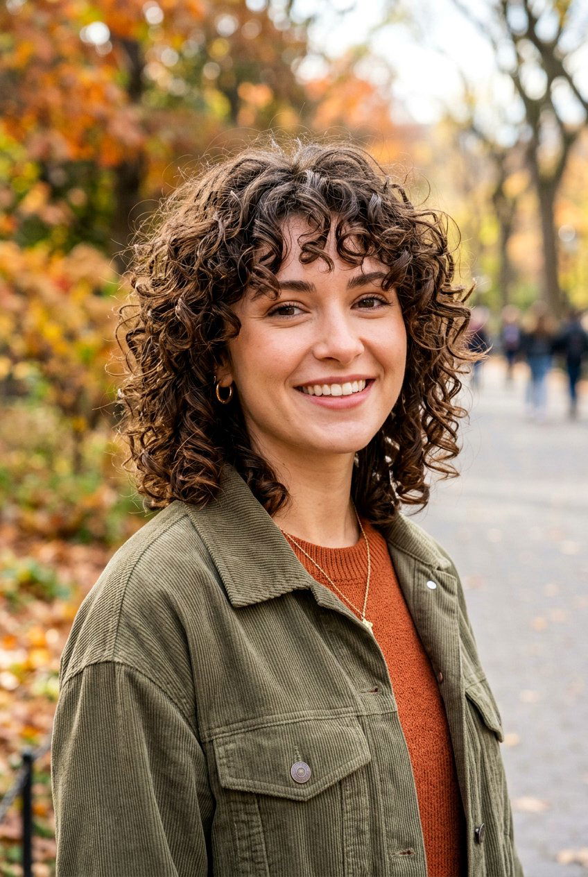 Shoulder Length Curly Shag Haircut - 20 low maintenance haircut for mature curls - 20 low maintenance haircut for mature curls