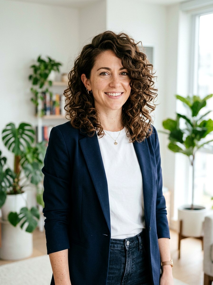 Shoulder Length Curly Shag With Side Part - 20 shoulder length curly shag haircut - 20 shoulder length curly shag haircut