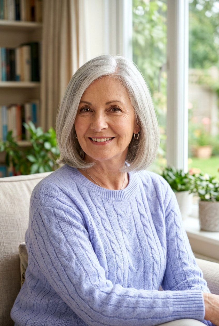 Shoulder Length Curved Bob For Women Over 60 - 20 long bob for women over 60 - 20 long bob for women over 60