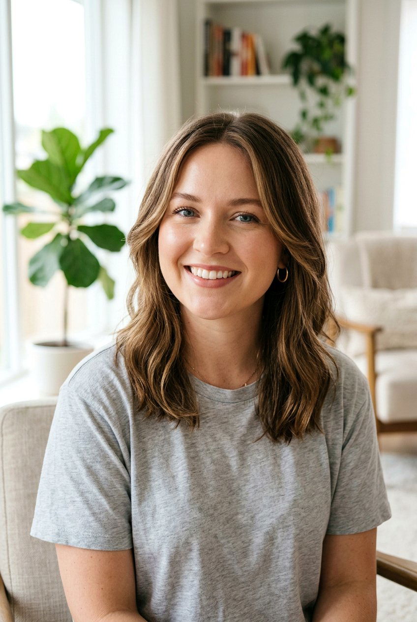 Shoulder Length Cut With Long Face Framing Pieces - 20 medium haircut for round face women - 20 medium haircut for round face women