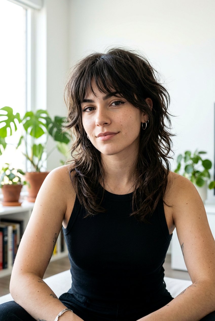 Shoulder Length Emo Wolf Cut - 20 emo wolf cut for straight hair - 20 emo wolf cut for straight hair