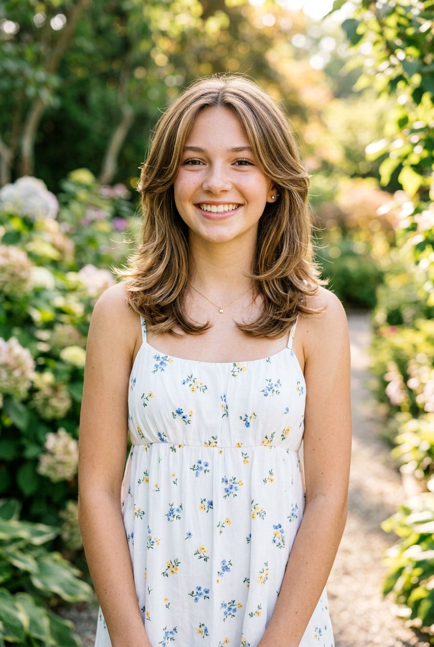 Shoulder Length Face Framing Layers - 20 medium haircut for teenage girls with layers - 20 medium haircut for teenage girls with layers