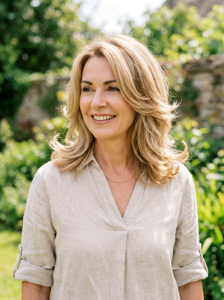 Shoulder Length Feathered Cut - 20 haircut for relaxed hair women - 20 haircut for relaxed hair women