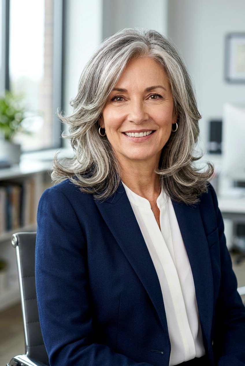 Shoulder Length Feathered Layers - 20 low maintenance layered haircut for mature women - 20 low maintenance layered haircut for mature women