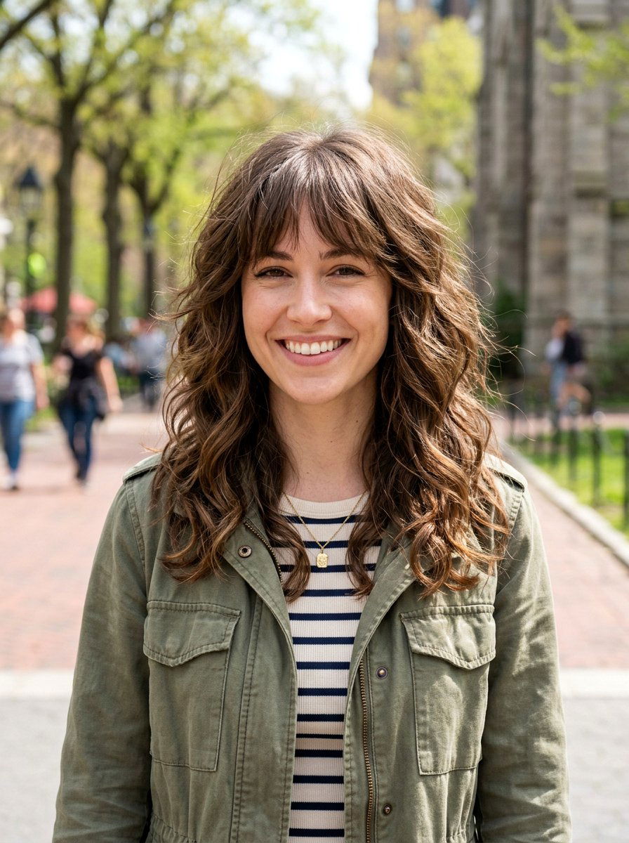 Shoulder Length Feathered Shag Haircut - 20 shoulder length haircut with feathered ends - 20 shoulder length haircut with feathered ends