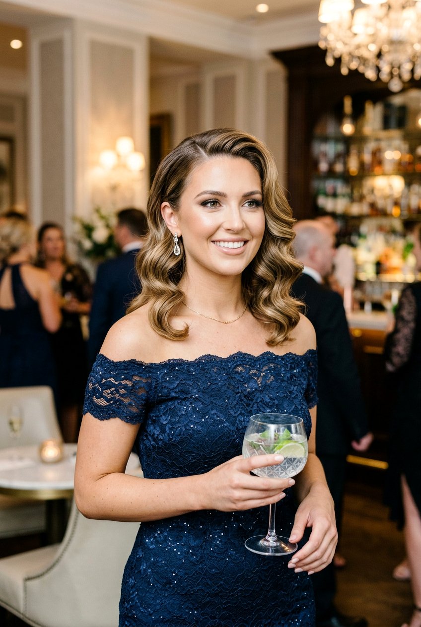 Shoulder Length Glam Waves - 20 soft curls for wedding guest hair - 20 soft curls for wedding guest hair