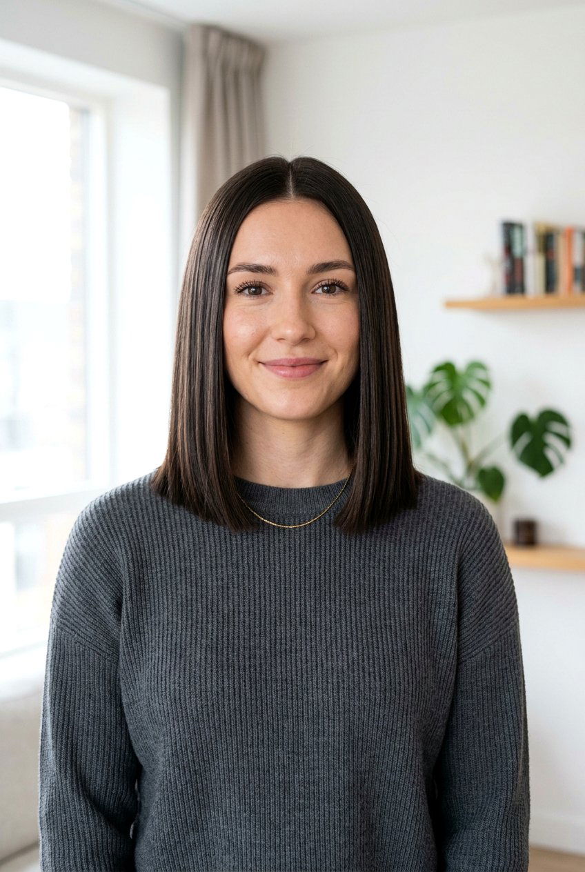 Shoulder Length Glass Bob With Invisible Layers - 20 glass hair haircut for shoulder length hair - 20 glass hair haircut for shoulder length hair