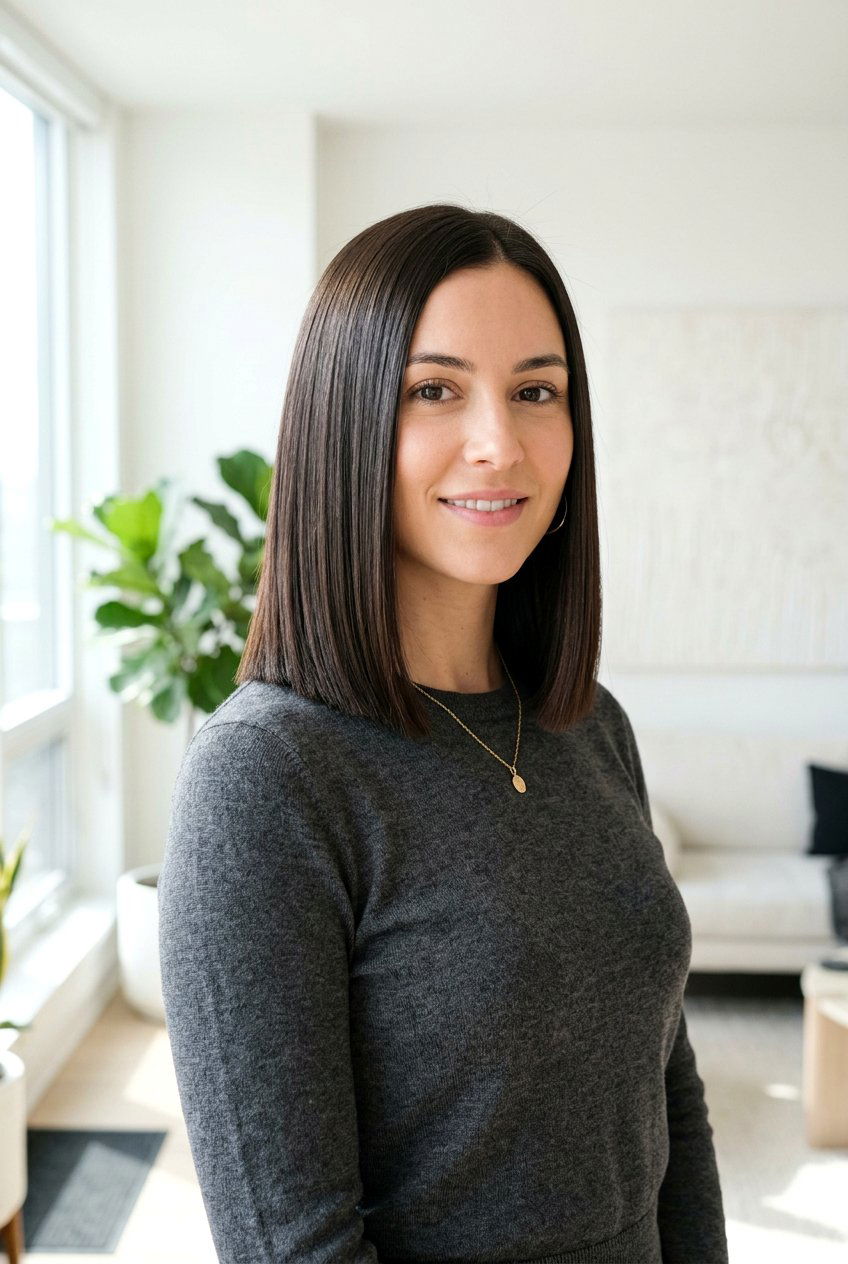 Shoulder Length Glass Bob With Sleek Ends - 20 glass hair haircut for shoulder length hair - 20 glass hair haircut for shoulder length hair