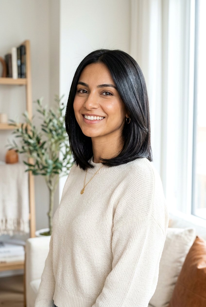 Shoulder Length Glass Bob With Subtle Layers - 20 glass hair haircut for shoulder length hair - 20 glass hair haircut for shoulder length hair