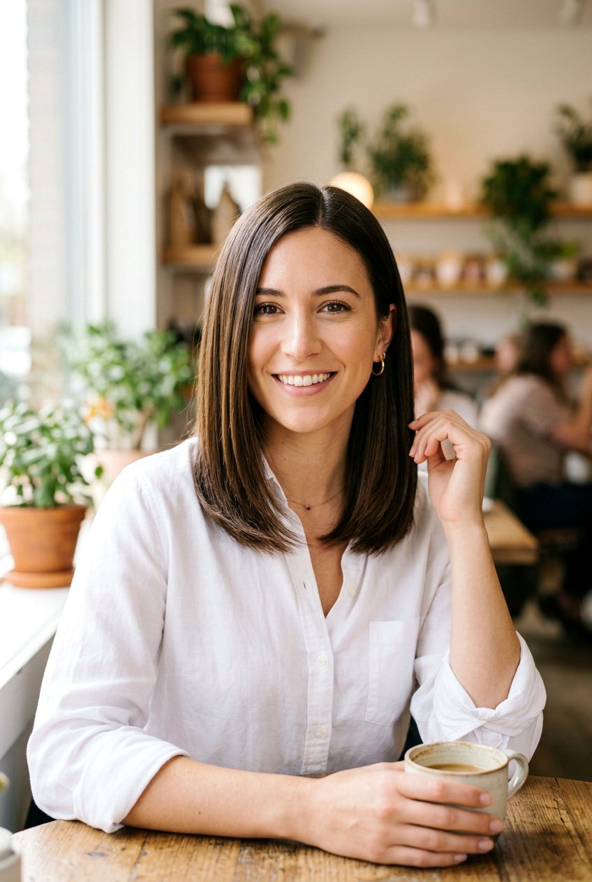 Shoulder Length Glass Cut With Slight Layers At Ends - 20 glass hair haircut for shoulder length hair - 20 glass hair haircut for shoulder length hair