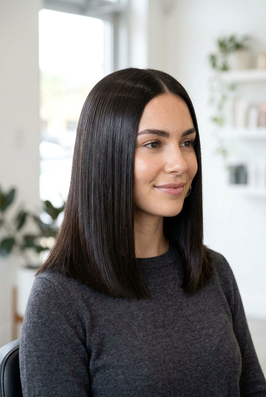 Shoulder Length Glass Hair - 20 glass hair haircut - 20 glass hair haircut