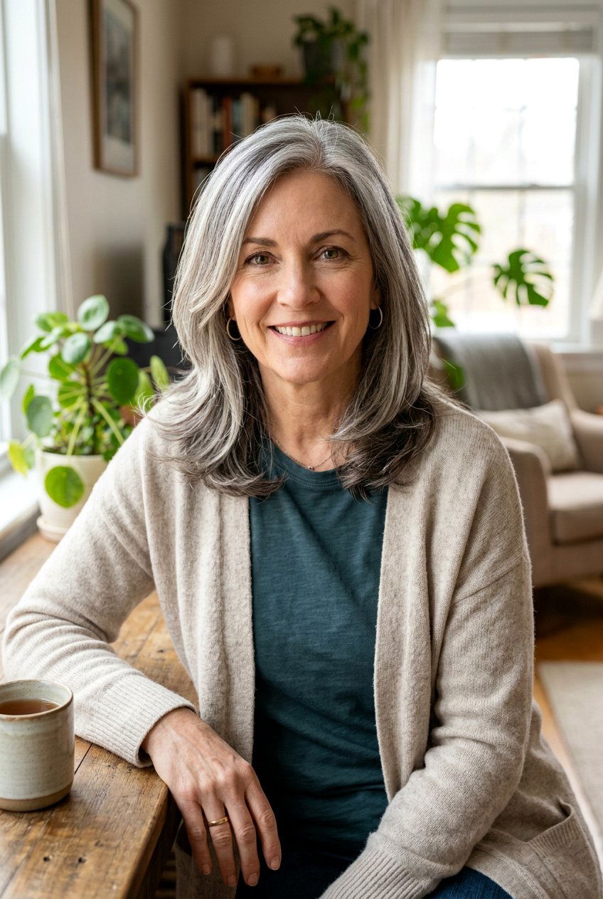 Shoulder Length Gray Blending Hair - 20 low maintenance gray blending hair - 20 low maintenance gray blending hair