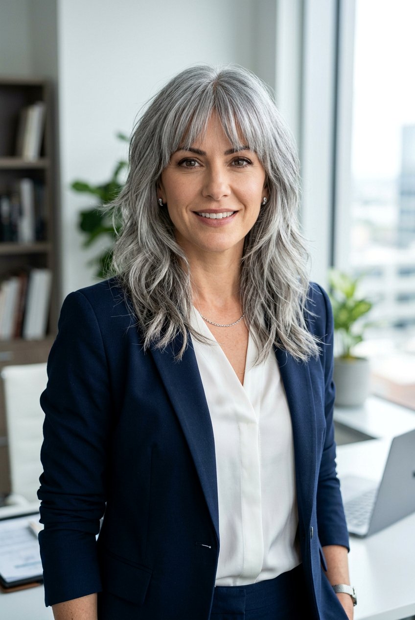 Shoulder Length Gray Wolf Cut - 20 gray wolf cut for women - 20 gray wolf cut for women