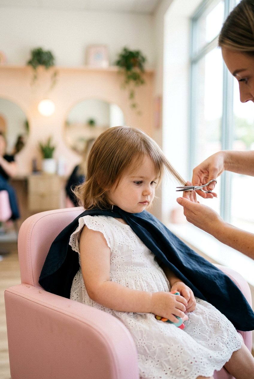 Shoulder Length Hair Trim - 20 first haircut ideas for baby girls - 20 first haircut ideas for baby girls