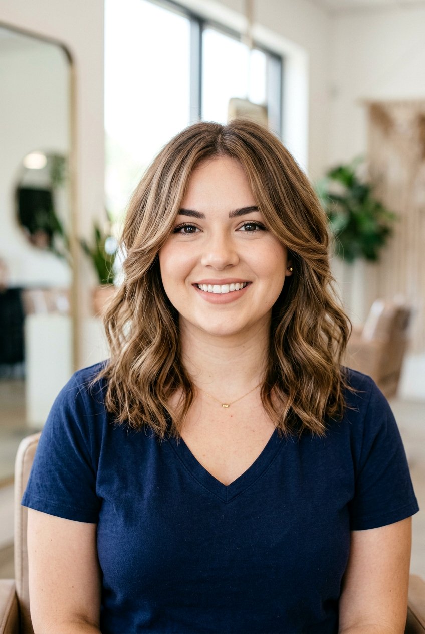 Shoulder Length Hair With Face Framing Layers For Round Face - 20 shoulder length hair with face framing layers - 20 shoulder length hair with face framing layers