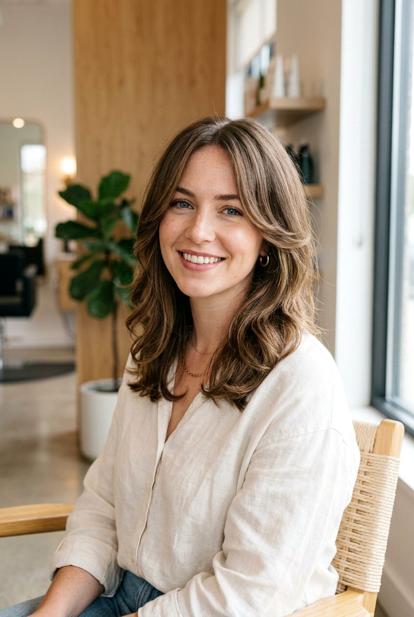 Shoulder Length Hair With Face Framing Layers - 20 medium haircut for square face women - 20 medium haircut for square face women