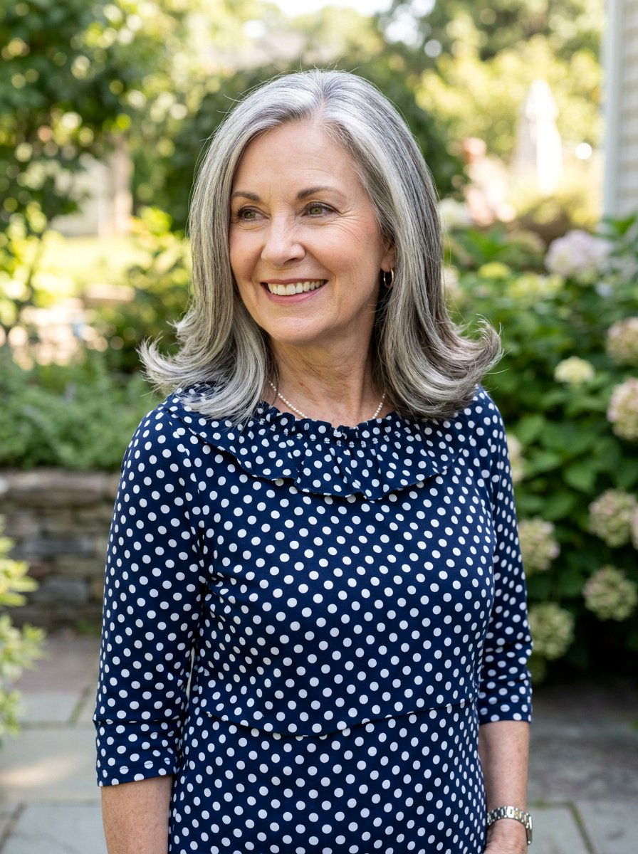 Shoulder Length Hair With Flipped Ends - 20 polished shoulder length hairstyle for older women - 20 polished shoulder length hairstyle for older women