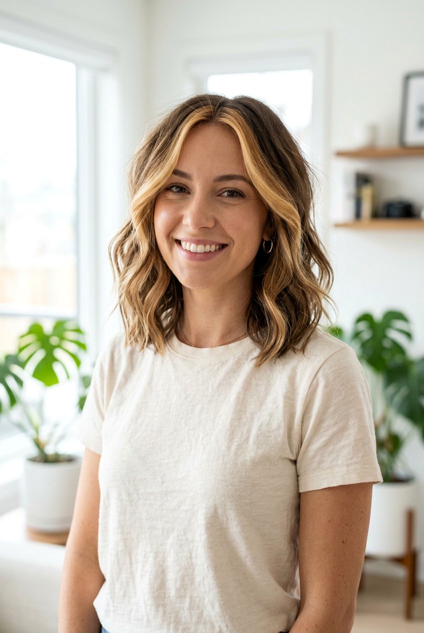 Shoulder Length Hair With Money Piece - 20 hair color ideas for shoulder length hair - 20 hair color ideas for shoulder length hair