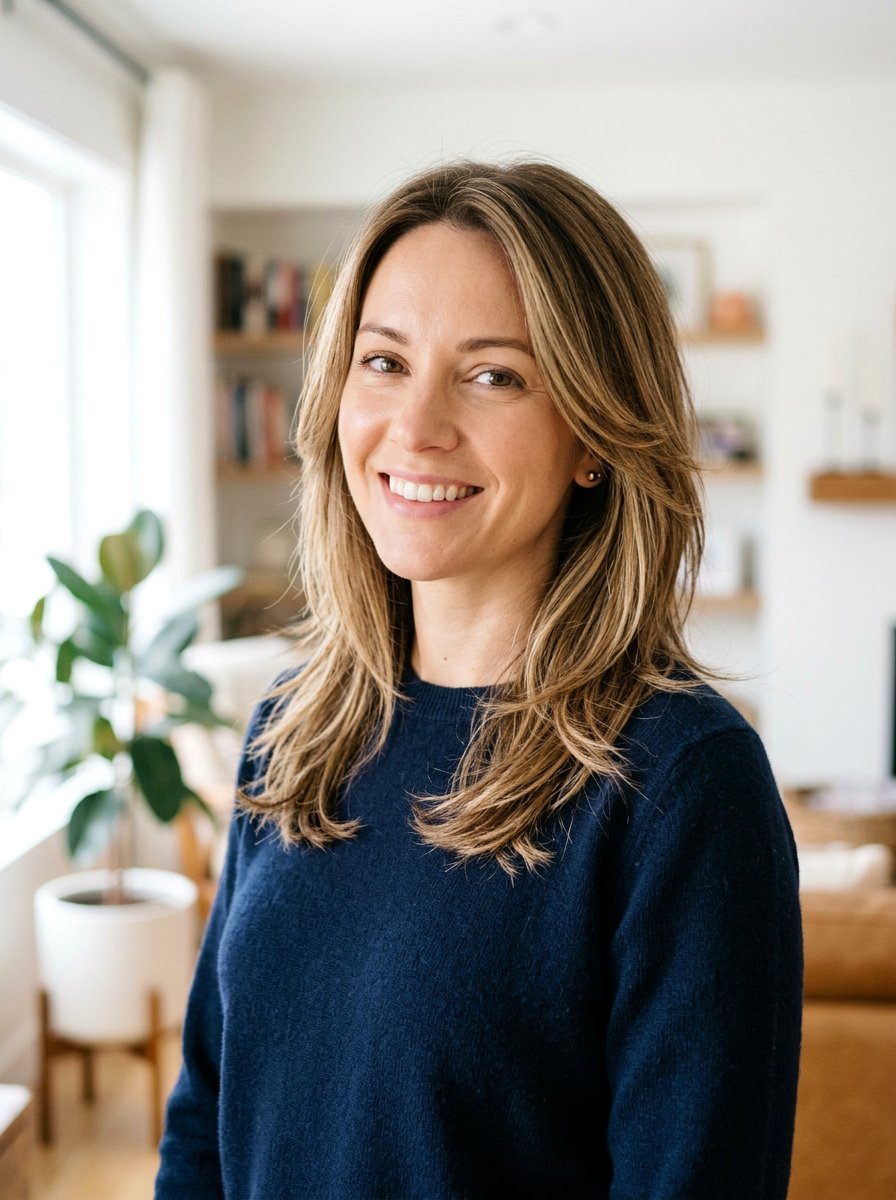 Shoulder Length Hair With Soft Piecey Layers - 20 piecey layers for medium hair - 20 piecey layers for medium hair