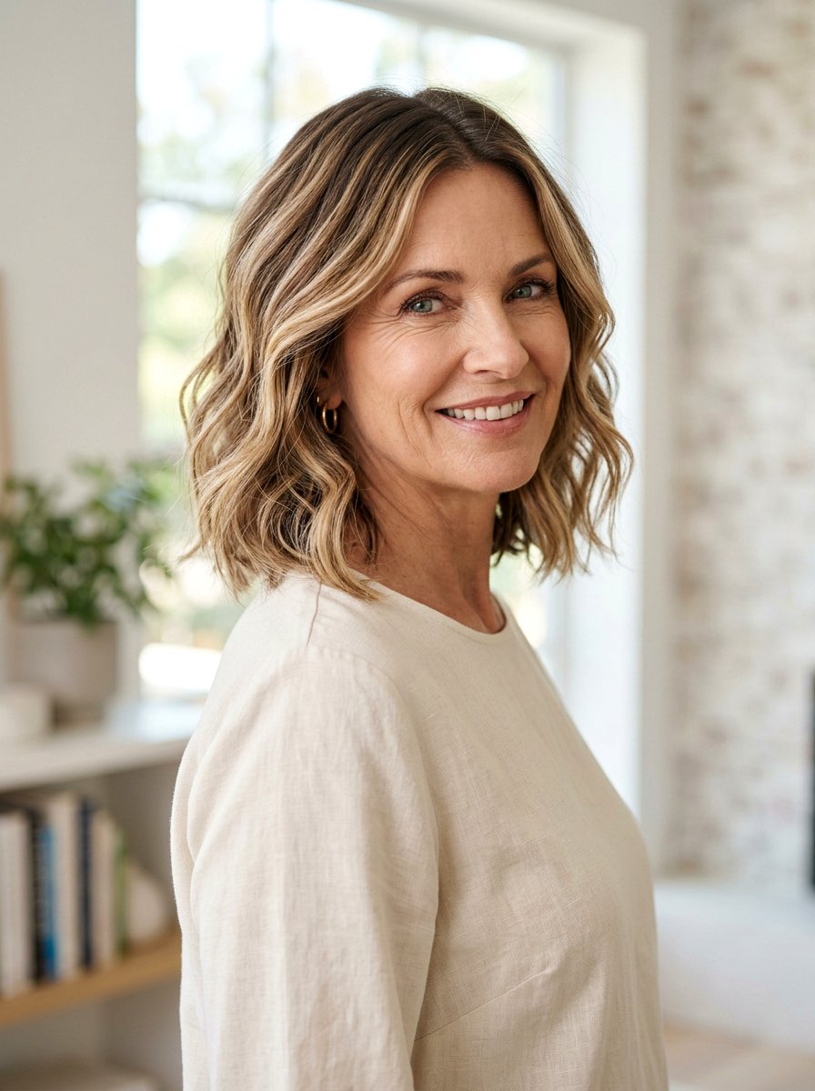 Shoulder Length Haircut With Balayage For Women Over 50 - 20 shoulder length haircut for women over 50 - 20 shoulder length haircut for women over 50