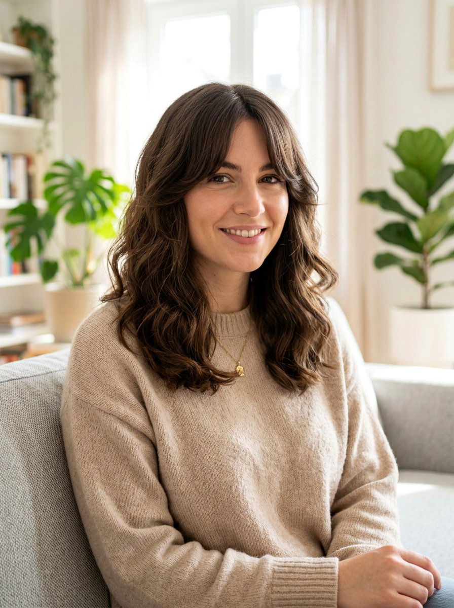 Shoulder Length Haircut With Curtain Bangs For Thick Hair - 20 shoulder length haircut for thick hair - 20 shoulder length haircut for thick hair