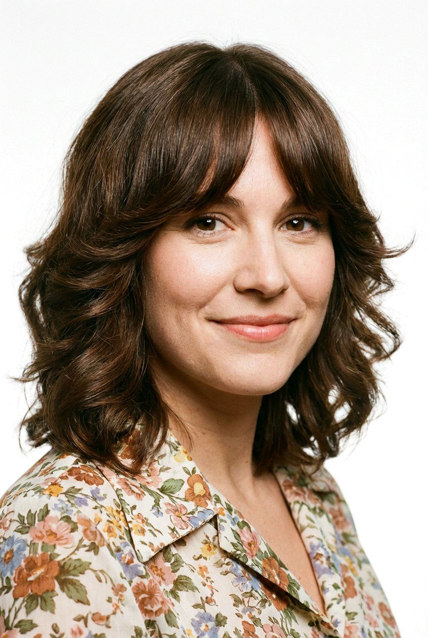 Shoulder Length Haircut With Curtain Bangs - 20 shoulder length haircuts - 20 shoulder length haircuts