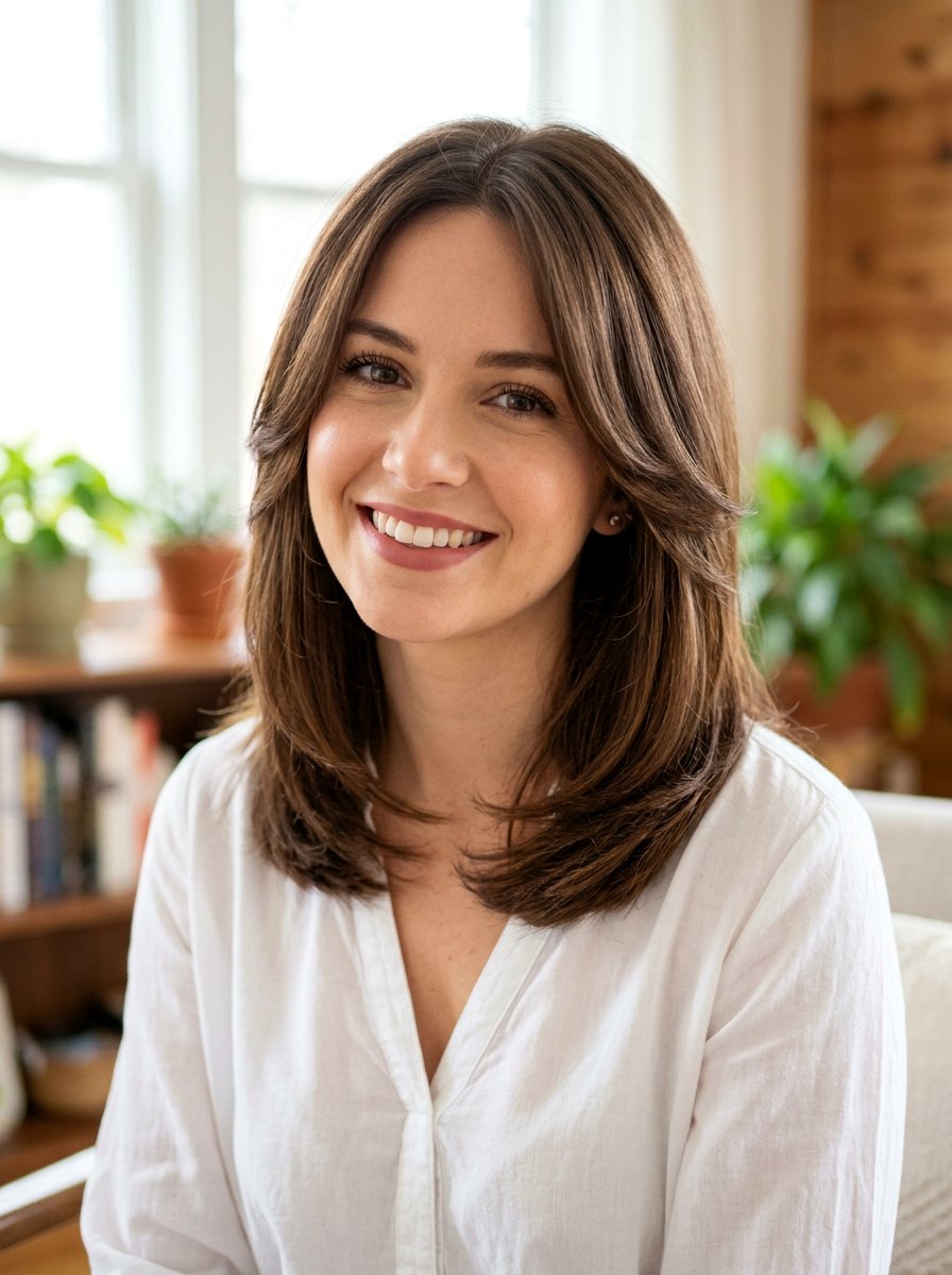 Shoulder Length Haircut With Face Framing Layers For Thick Hair - 20 shoulder length haircut for thick hair - 20 shoulder length haircut for thick hair