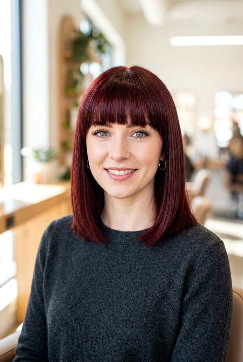 Shoulder Length Haircut With Fringe - 20 shoulder length haircuts - 20 shoulder length haircuts