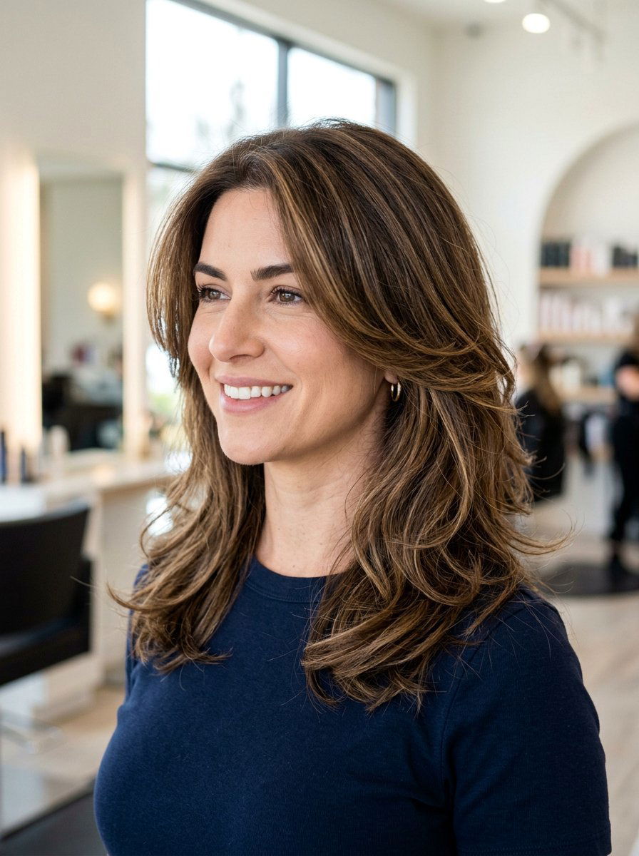 Shoulder Length Haircut With Layers And Movement For Thick Hair - 20 shoulder length haircut for thick hair - 20 shoulder length haircut for thick hair