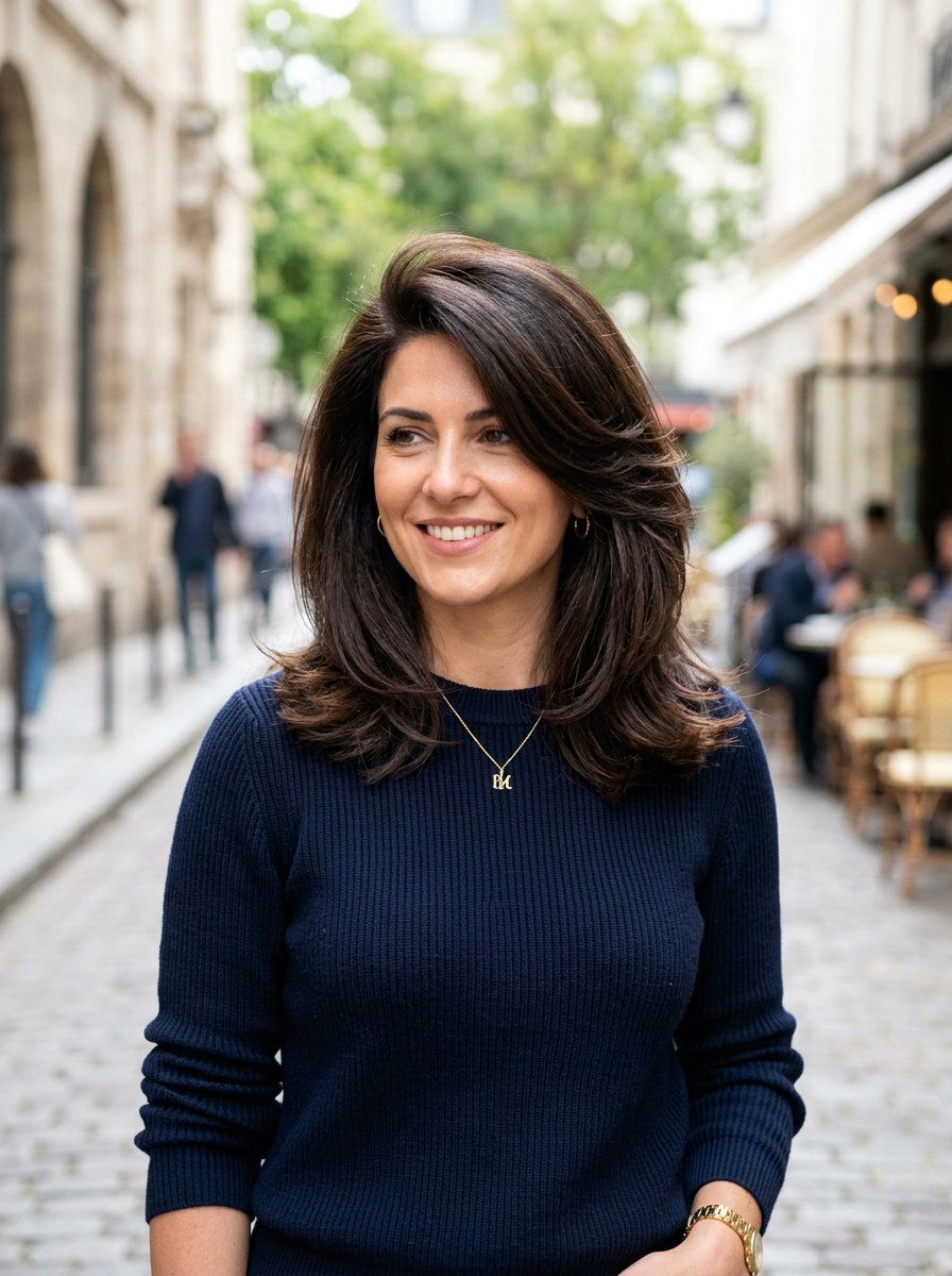 Shoulder Length Haircut With Layers And Side Part For Thick Hair - 20 shoulder length haircut for thick hair - 20 shoulder length haircut for thick hair