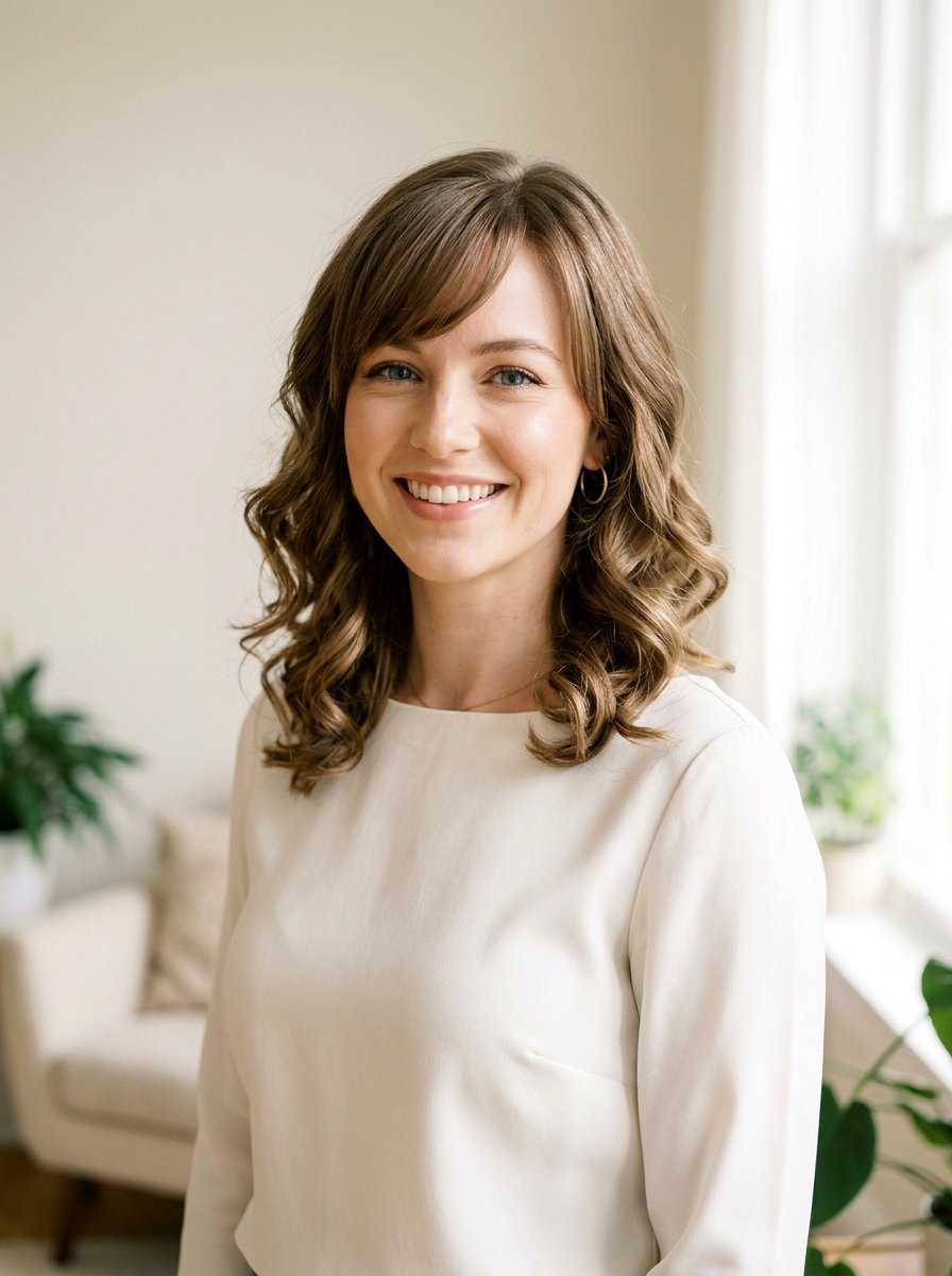 Shoulder Length Haircut With Side Bangs And Soft Curls - 20 shoulder length haircut with side bangs - 20 shoulder length haircut with side bangs