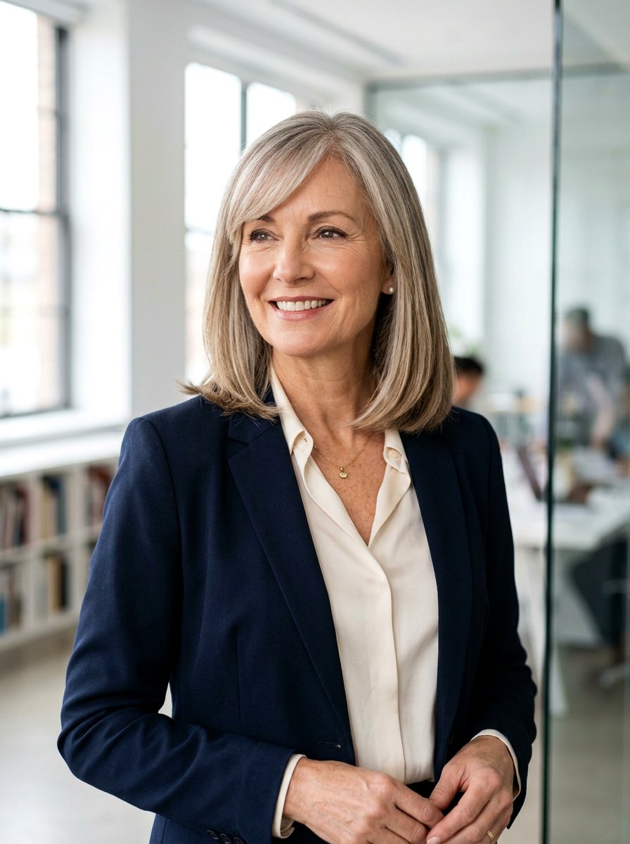 Shoulder Length Haircut With Side Bangs For Women Over 50 - 20 shoulder length haircut for women over 50 - 20 shoulder length haircut for women over 50