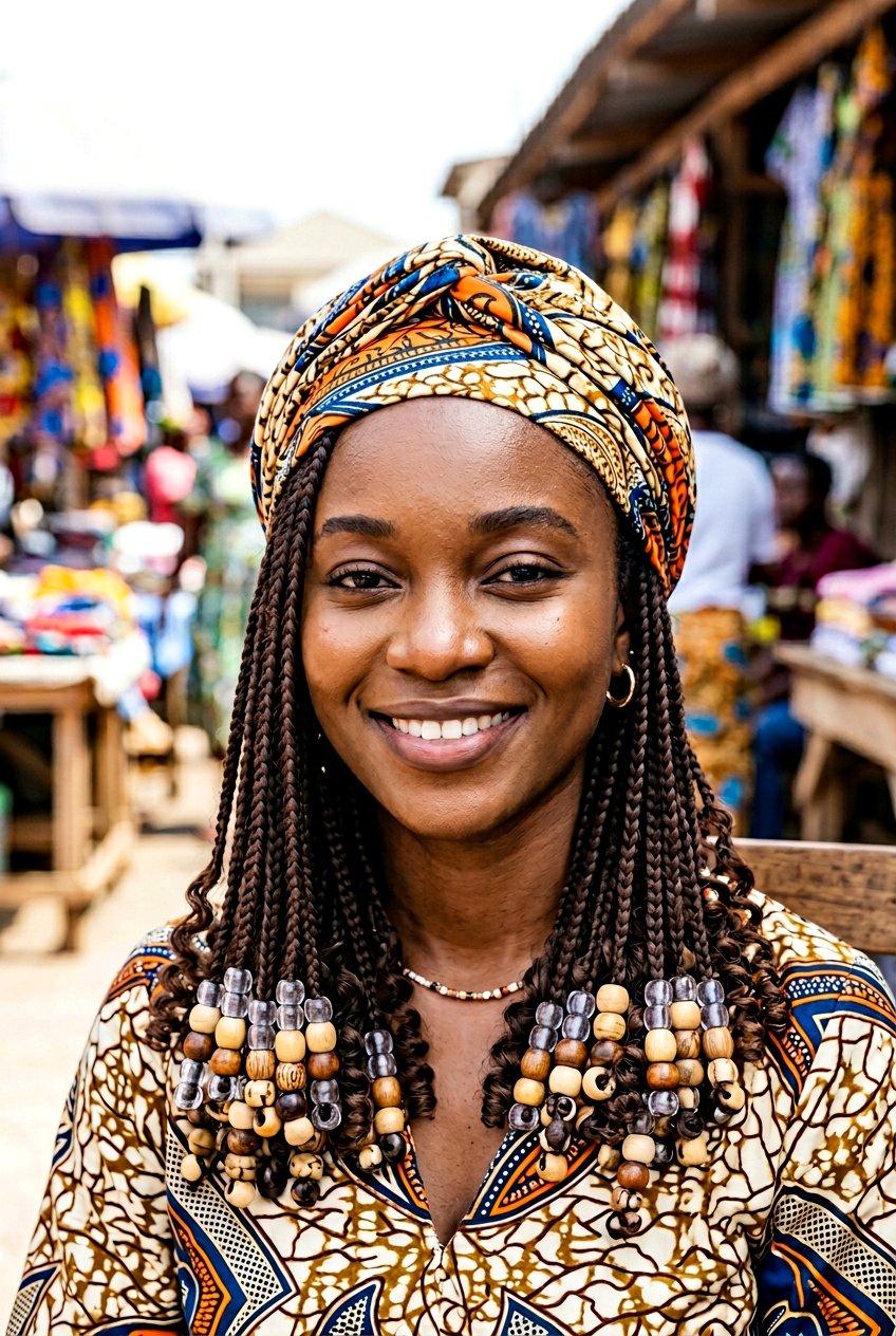 Shoulder Length Knotless Braids With Beads - 20 shoulder length knotless braids with curls - 20 shoulder length knotless braids with curls