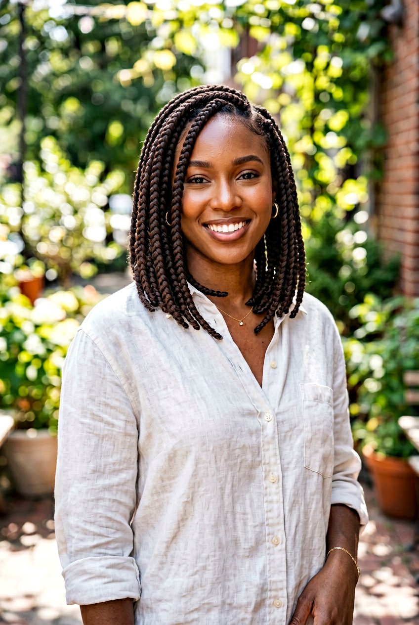 Shoulder Length Large Knotless Braids - 20 large knotless braids for vacation - 20 large knotless braids for vacation