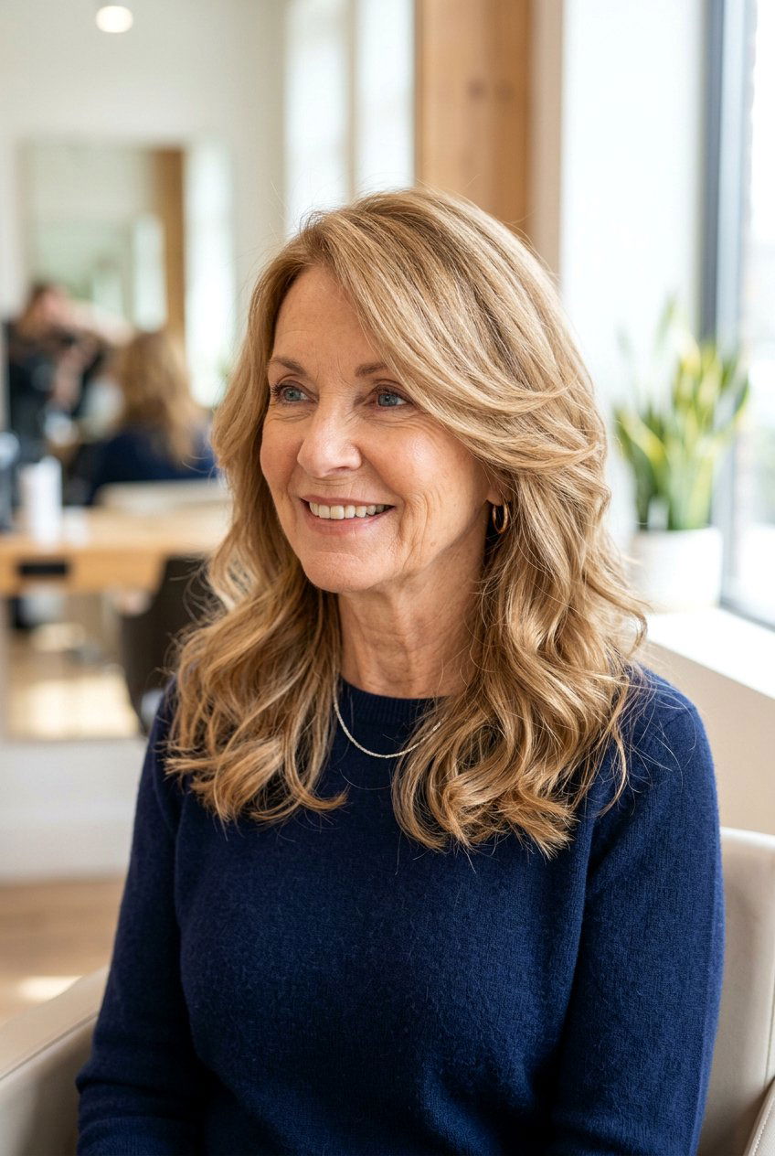 Shoulder Length Layers - 20 best haircuts for women over 70 - 20 best haircuts for women over 70