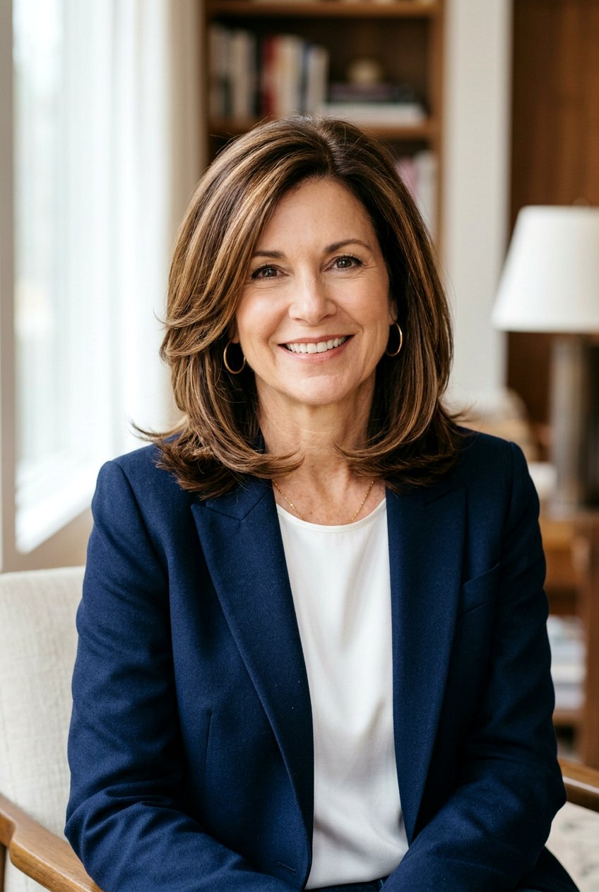 Shoulder Length Layers - 20 face framing layers for women over 50 - 20 face framing layers for women over 50