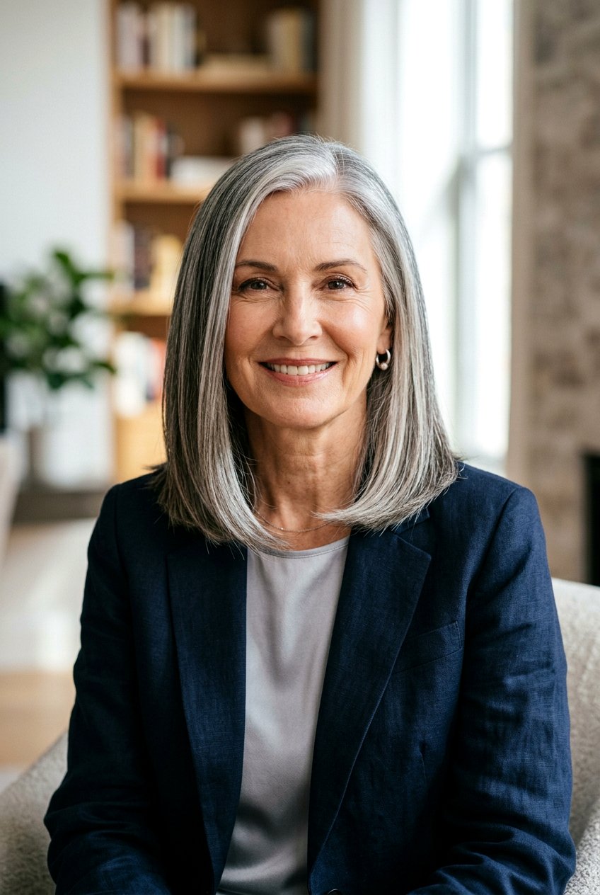 Shoulder Length Lob - 20 flattering haircuts for older women - 20 flattering haircuts for older women