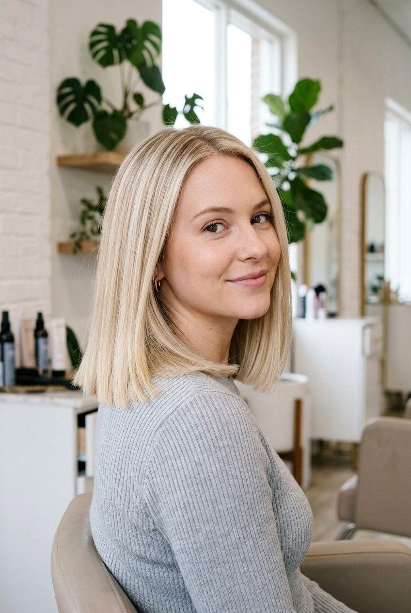 Shoulder Length Lob - 20 hairstyles for fine hair - 20 hairstyles for fine hair