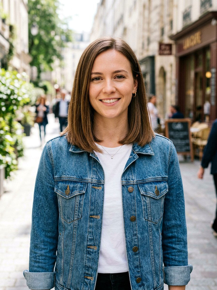 Shoulder Length Lob Haircut - 20 polished haircut for naturally gray hair - 20 polished haircut for naturally gray hair