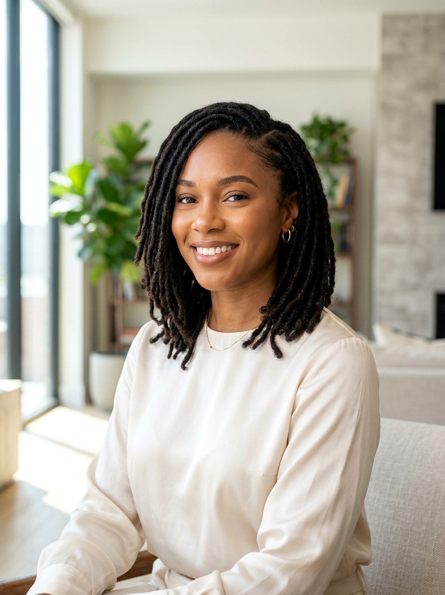 Shoulder Length Loc Bob - 20 shoulder length loc styles - 20 shoulder length loc styles