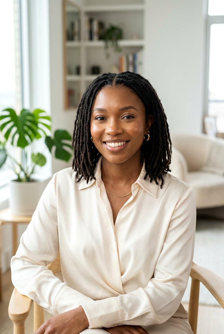 Shoulder Length Loc Bob Middle Part - 20 loc bob with middle part - 20 loc bob with middle part