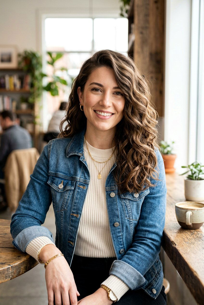 Shoulder Length Loose Perm With Side Part - 20 loose perm for medium hair - 20 loose perm for medium hair